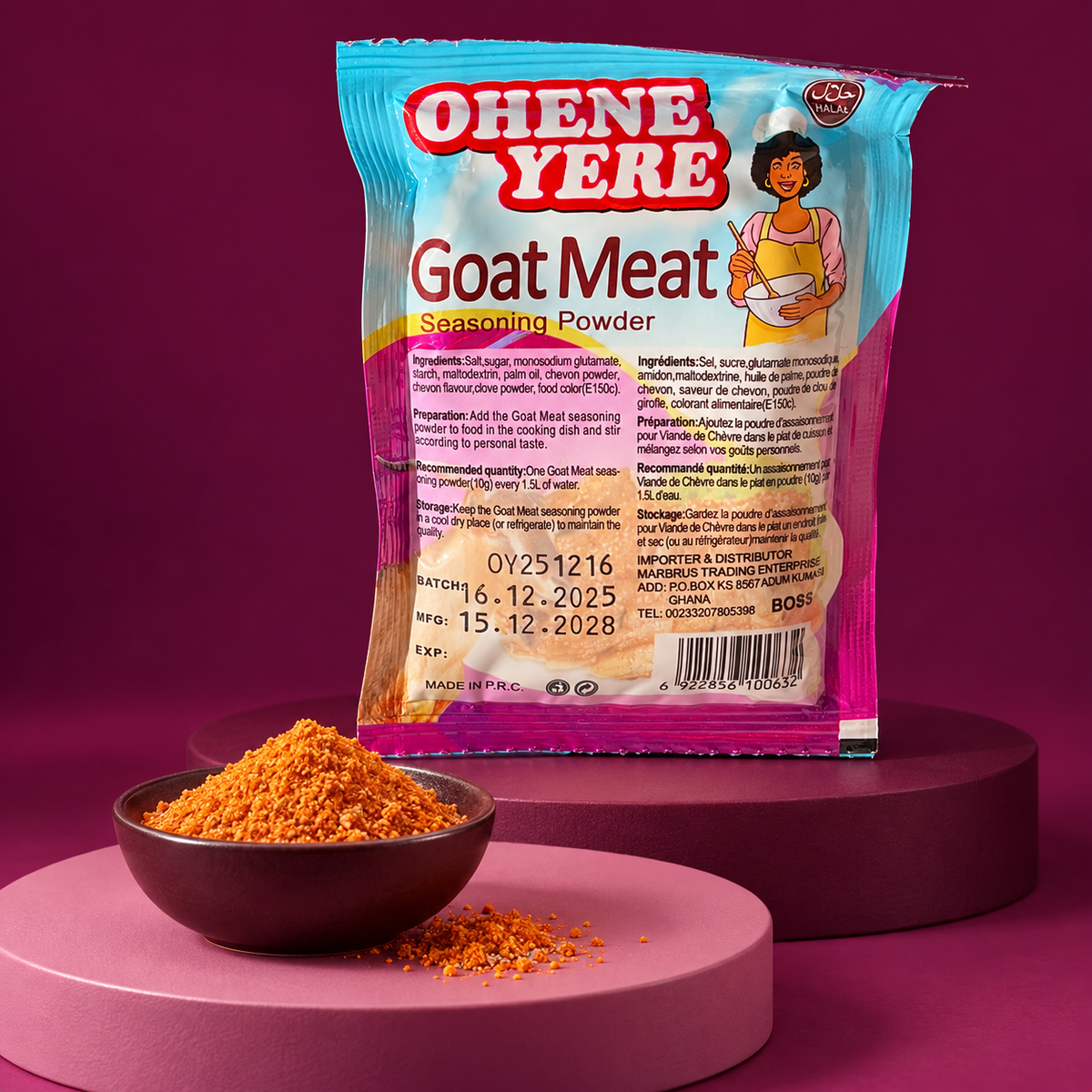 Ohene Yere Ziegenfleisch Gewürzpulver 10 g