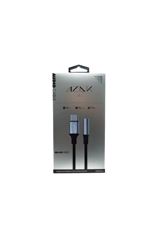 AZAK AD-03 Audio Kabel USB-C – Hochwertiges Nylon Audiokabel für kristallklaren Sound