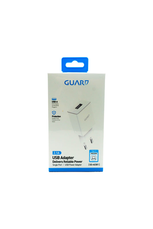 GUARD USB Adapter 2.1A – Leistungsstarkes Ladegerät mit Schutzfunktion