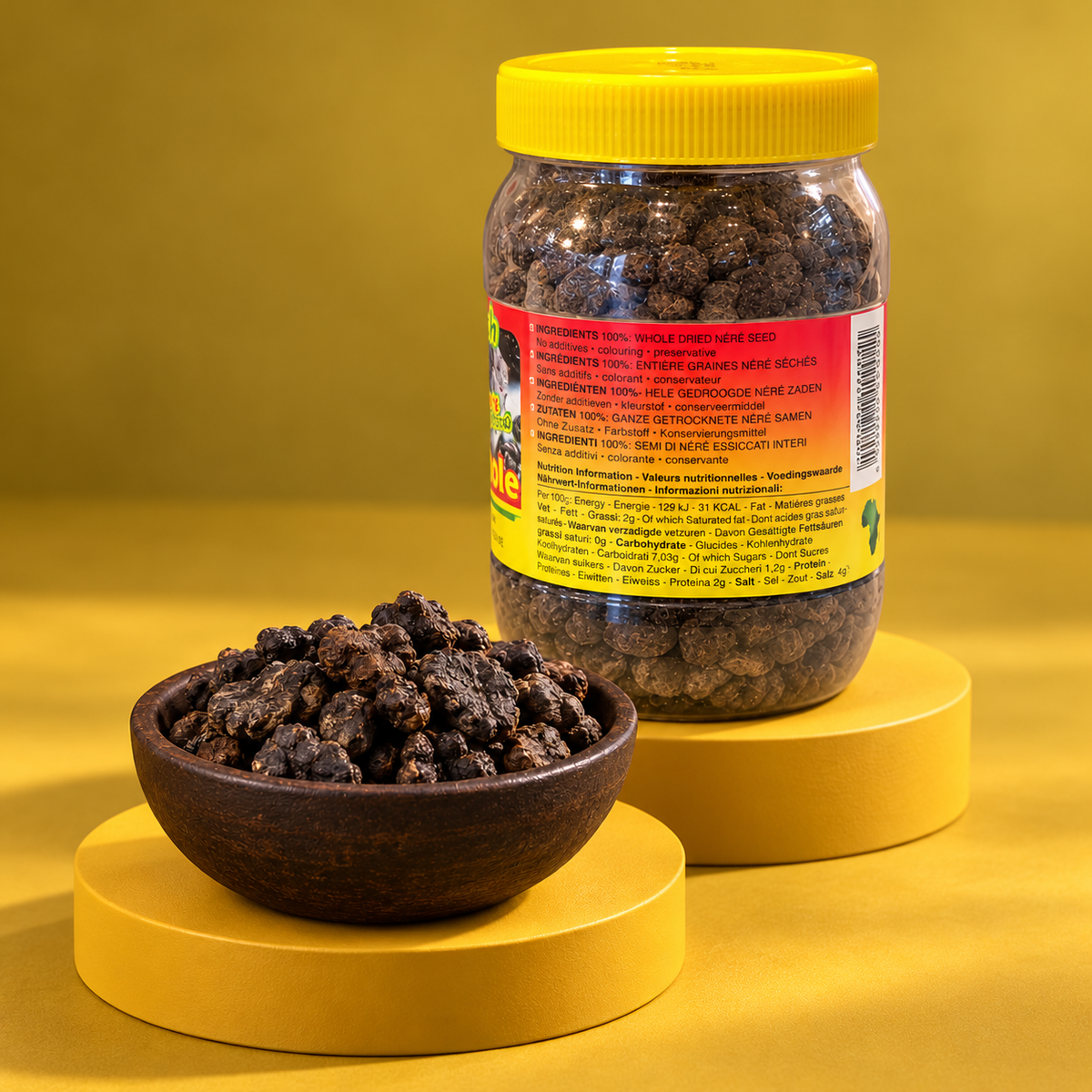 Guinea Fresh Sumbala Ganze Néré-Samen 270 g