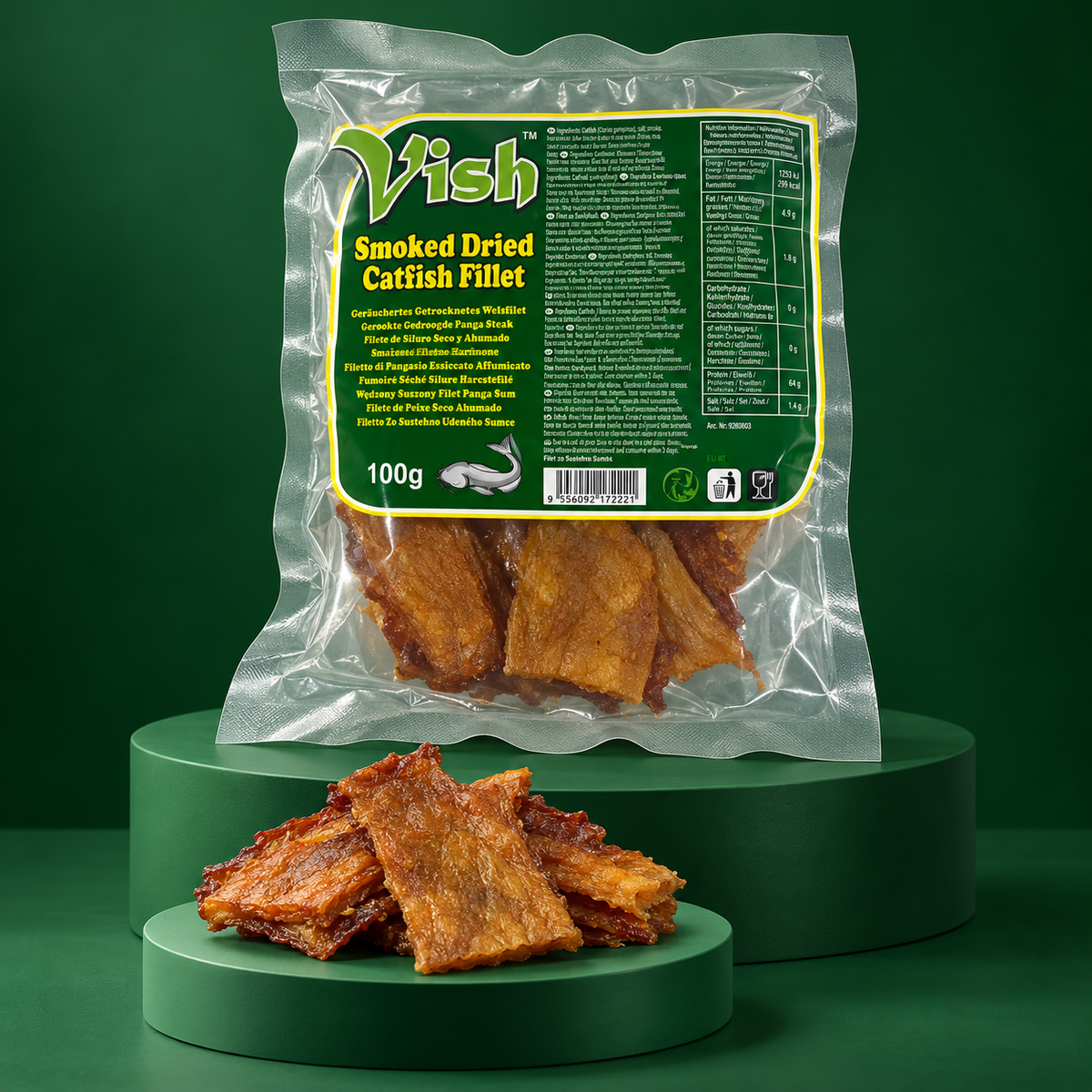 Vish Geräuchertes Welsfilet 100 g