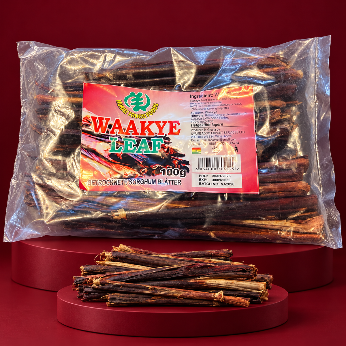 Waakye Leaf – Getrocknete Sorghumblätter 100 g