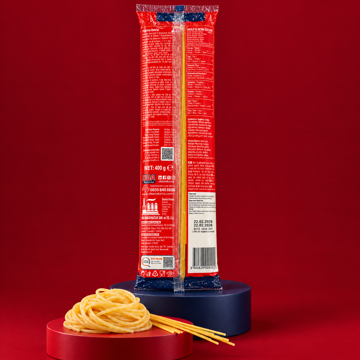 OBA Spaghetti – Hartweizennudeln 400 g