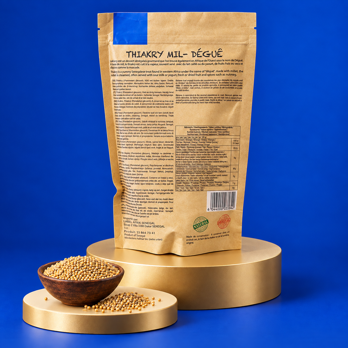 Label Afrik – Hirseprodukte 450 g