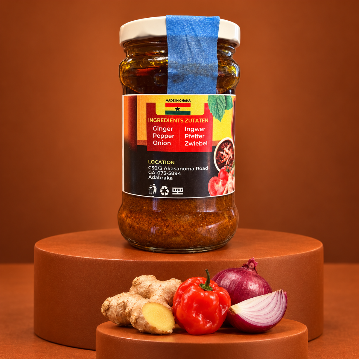 Akua Boahemaa Spezial Shito Soße 350 g