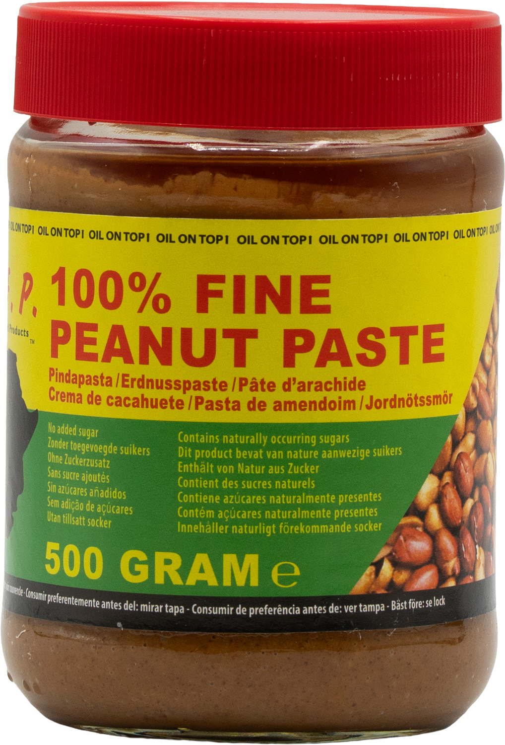 100% Premium Qualität Fine Peanut Paste – Peanut paste without additives (500 g)
