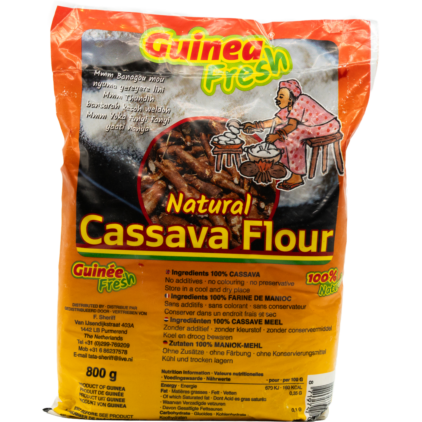Guinea Fresh – Natürliches Maniokmehl 800 g