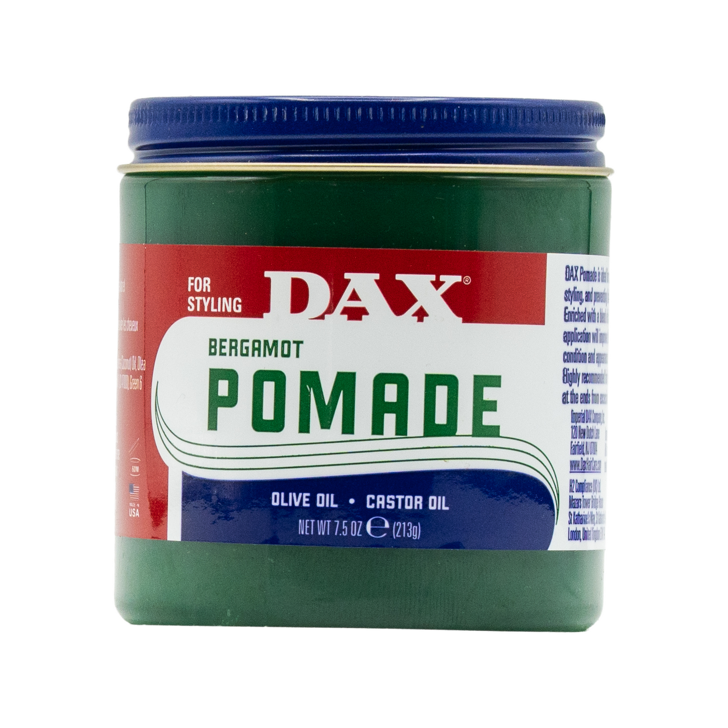 DAX Bergamot Pomade (7.5 oz / 213g)