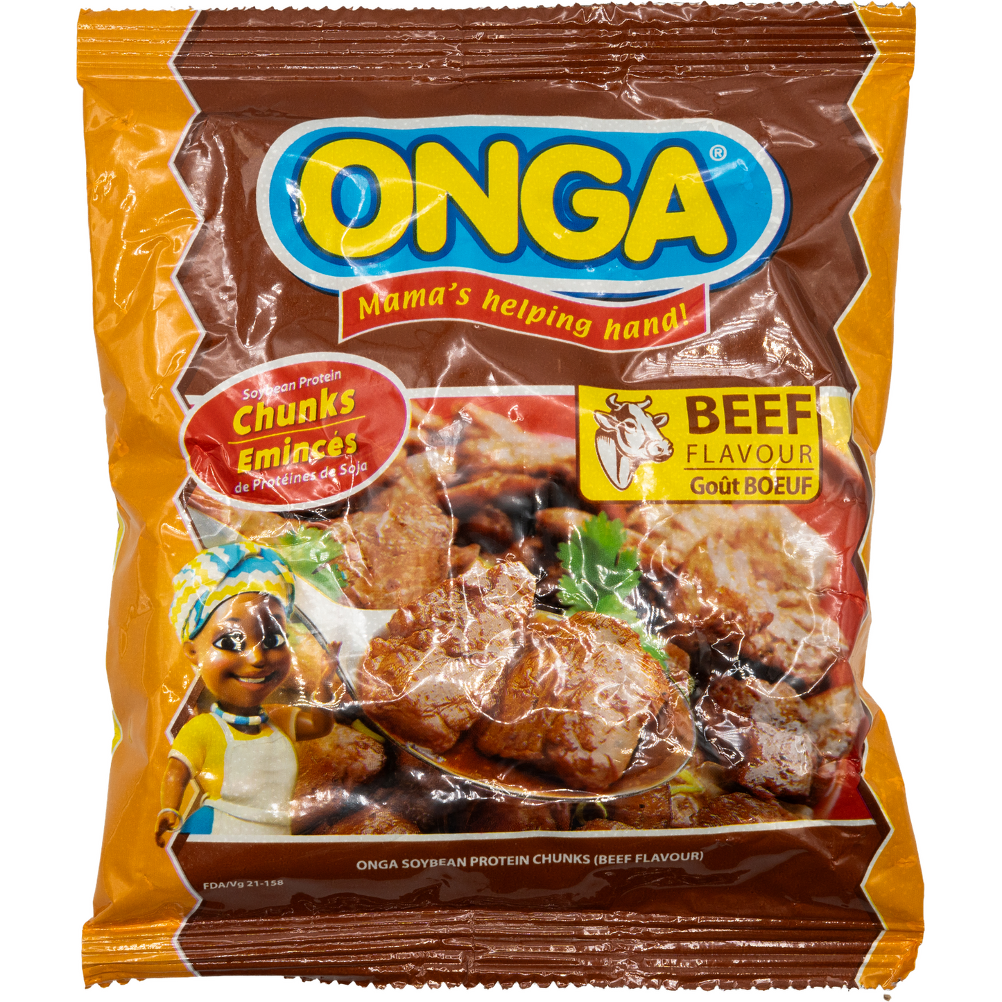 ONGA Soy Protein Chunks Beef – The hearty meat substitute for hearty dishes HALAL