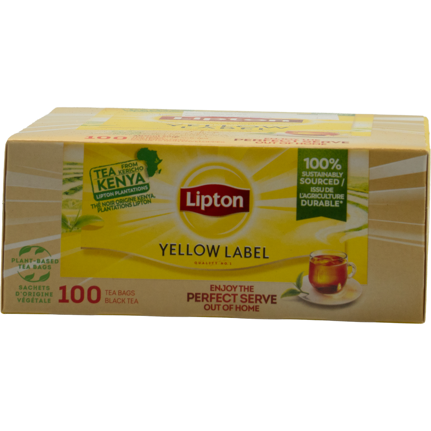 Lipton Yellow Label – Black Tea from Kenya (100 tea bags)