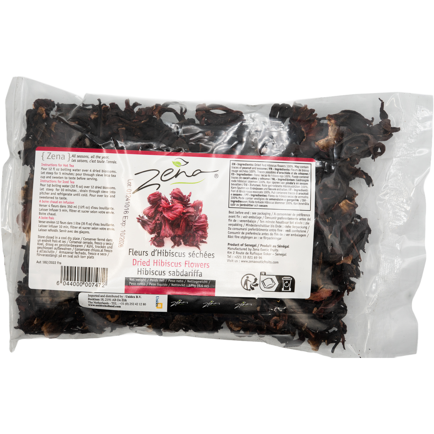 Zena – Dried hibiscus flowers (Hibiscus sabdariffa)
