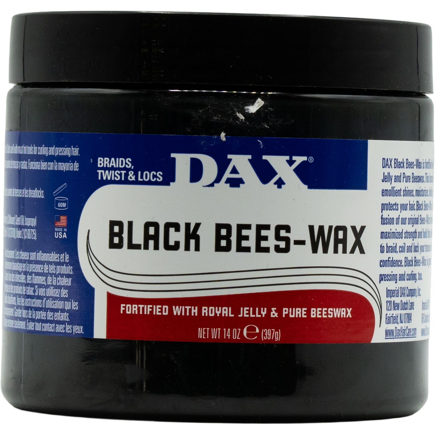 DAX Black Bees-Wax – Hair wax with Royal Jelly & Beeswax