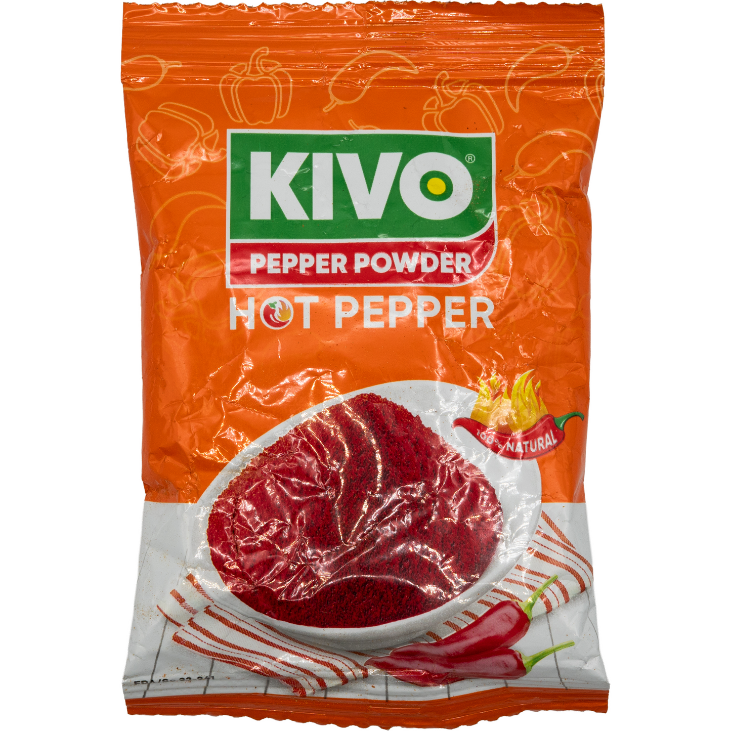 KIVO Hot Pepper Powder – 100 % Natural Schärfe (50g)