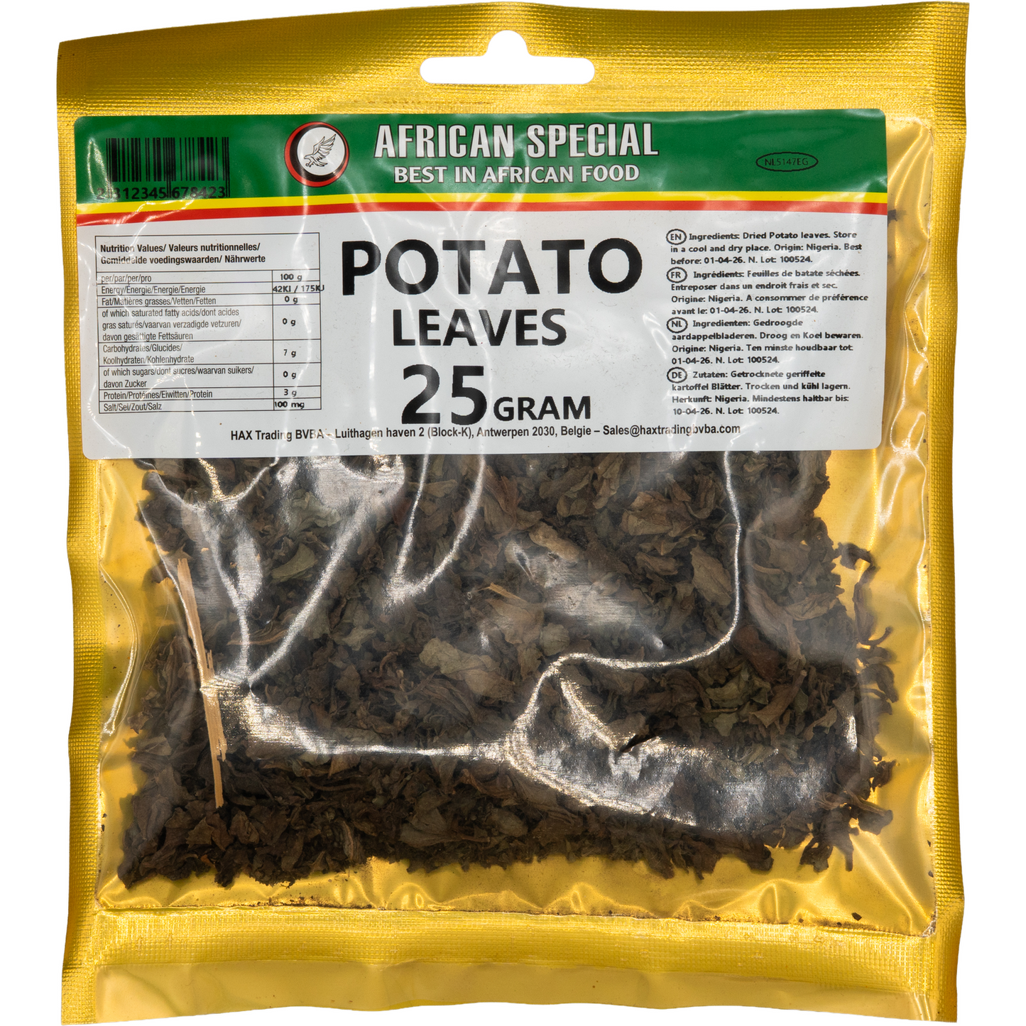 African Special – Dried Potato Leaves (25 g)