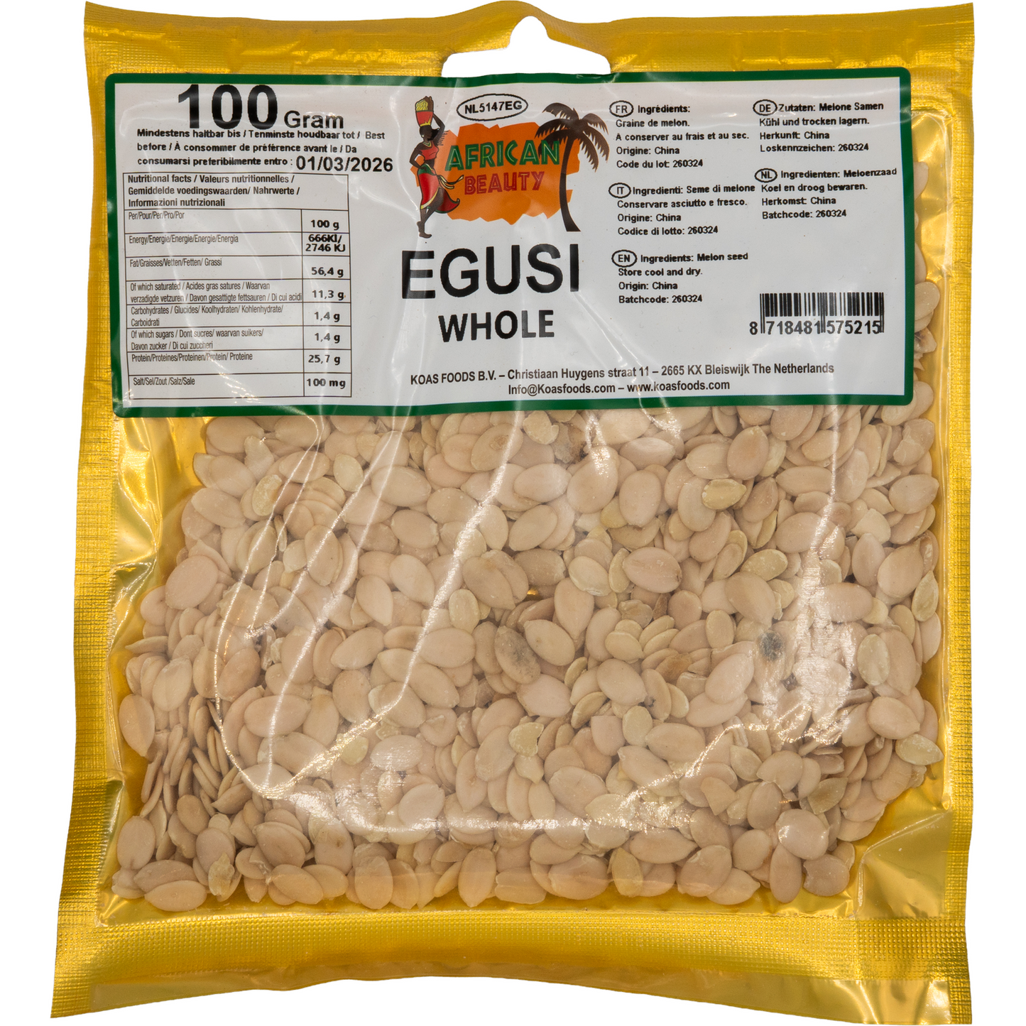 African Beauty Egusi – Melon Seeds