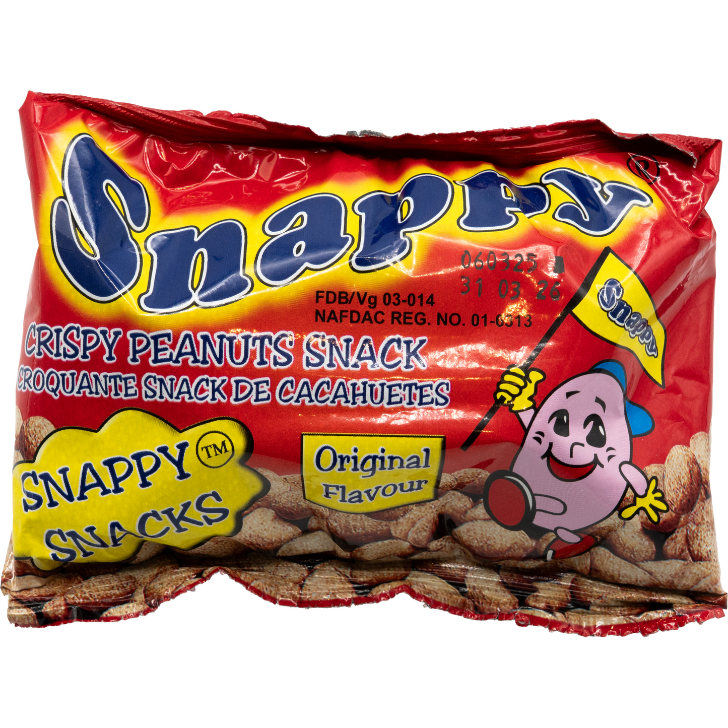 Snappy Snacks, Premium Qualität Crispy Peanuts Snack 27g, Crispy Peanut BBQ Flavour