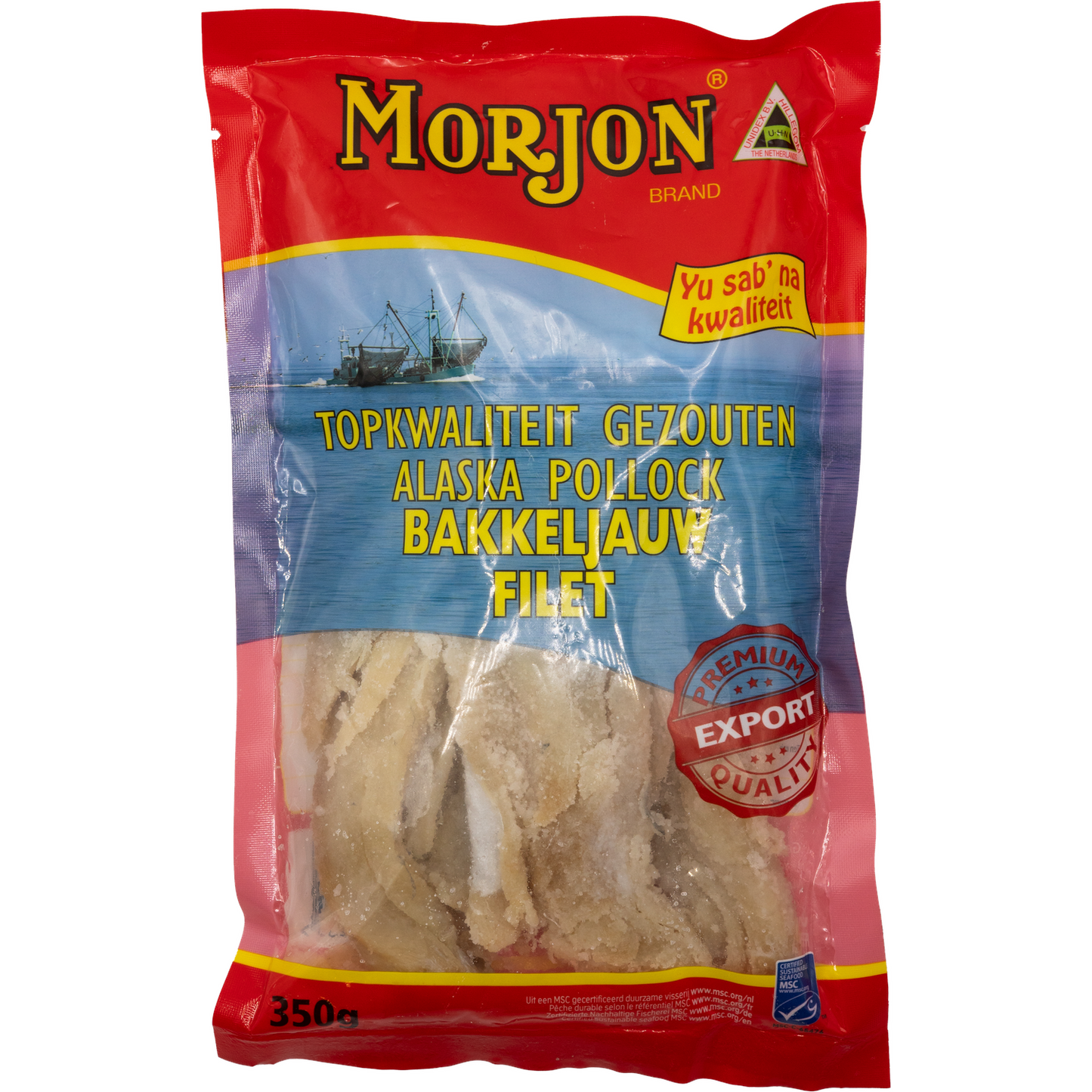 Morjon Bakkeljauw Filet – Gesalzener Alaska-Seelachs (350 g)