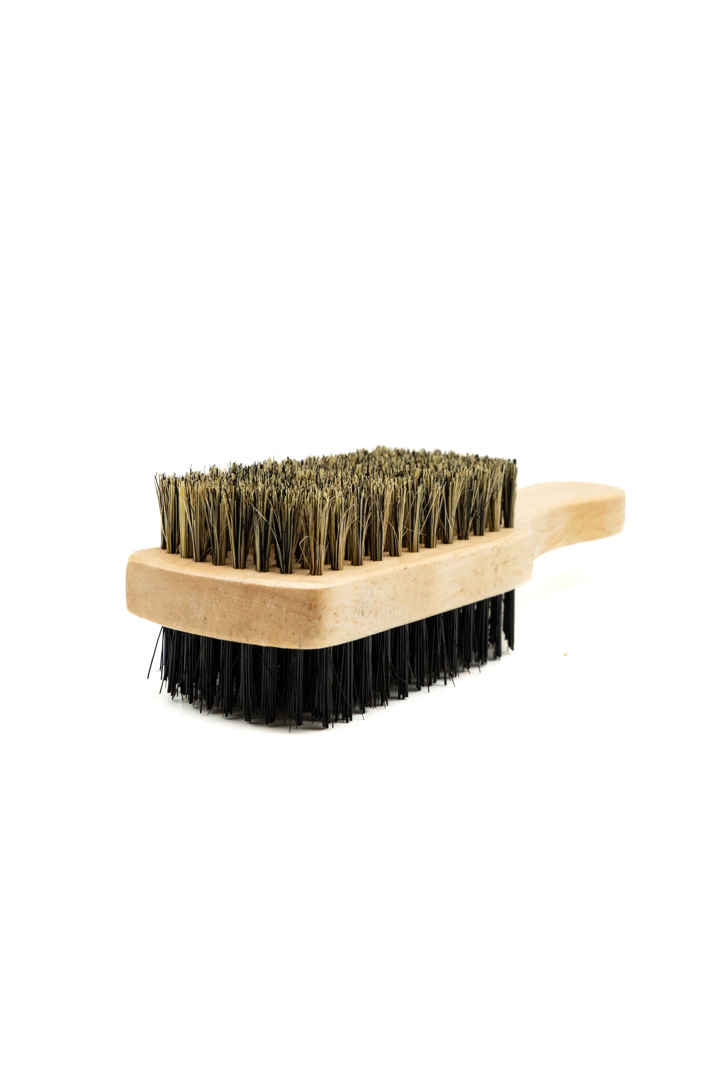Double brush with wooden handle – care brush for hair & beard