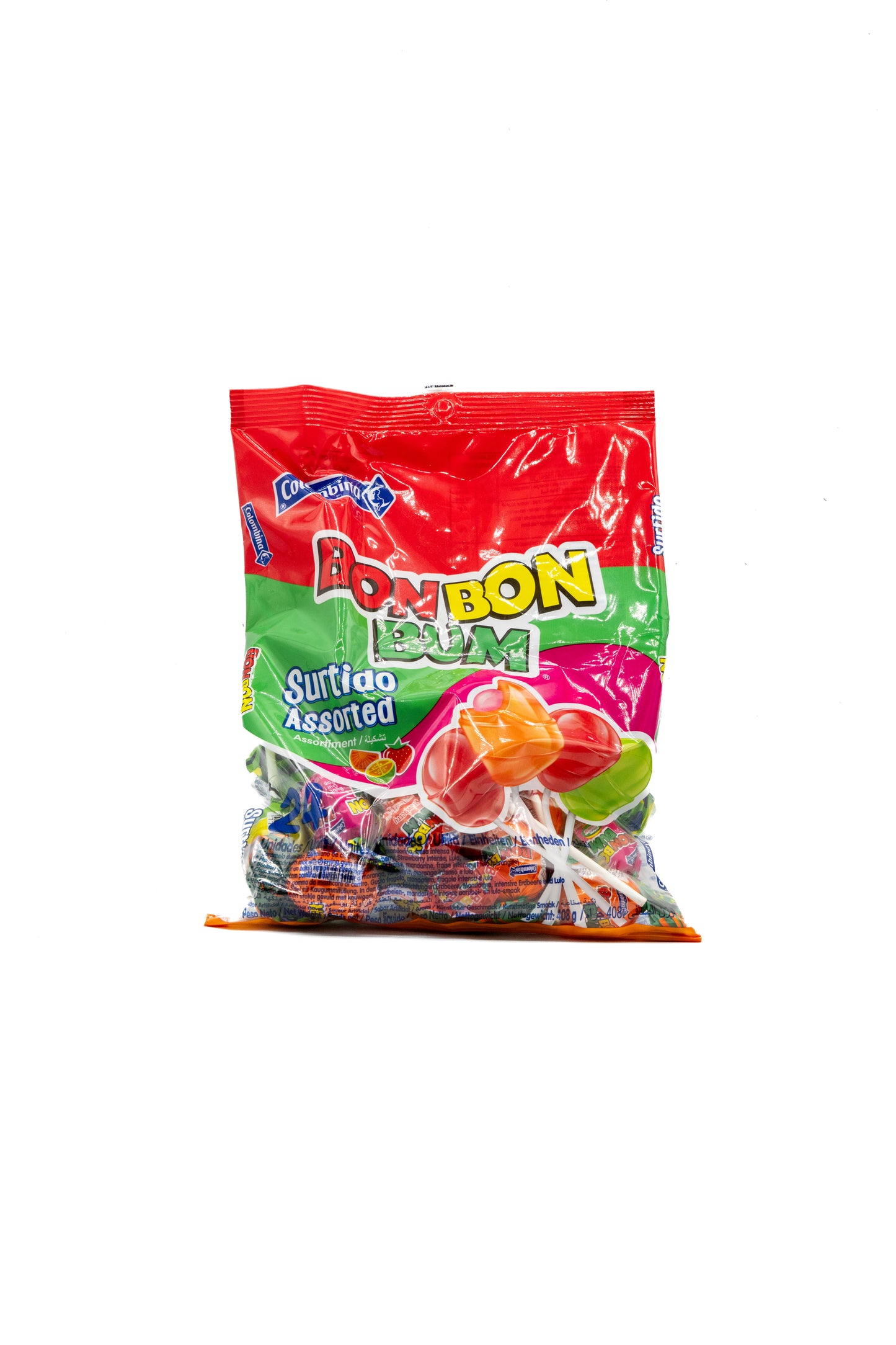 Bon Bon Bum Lollipops – Surtido Assorted (408g bag)