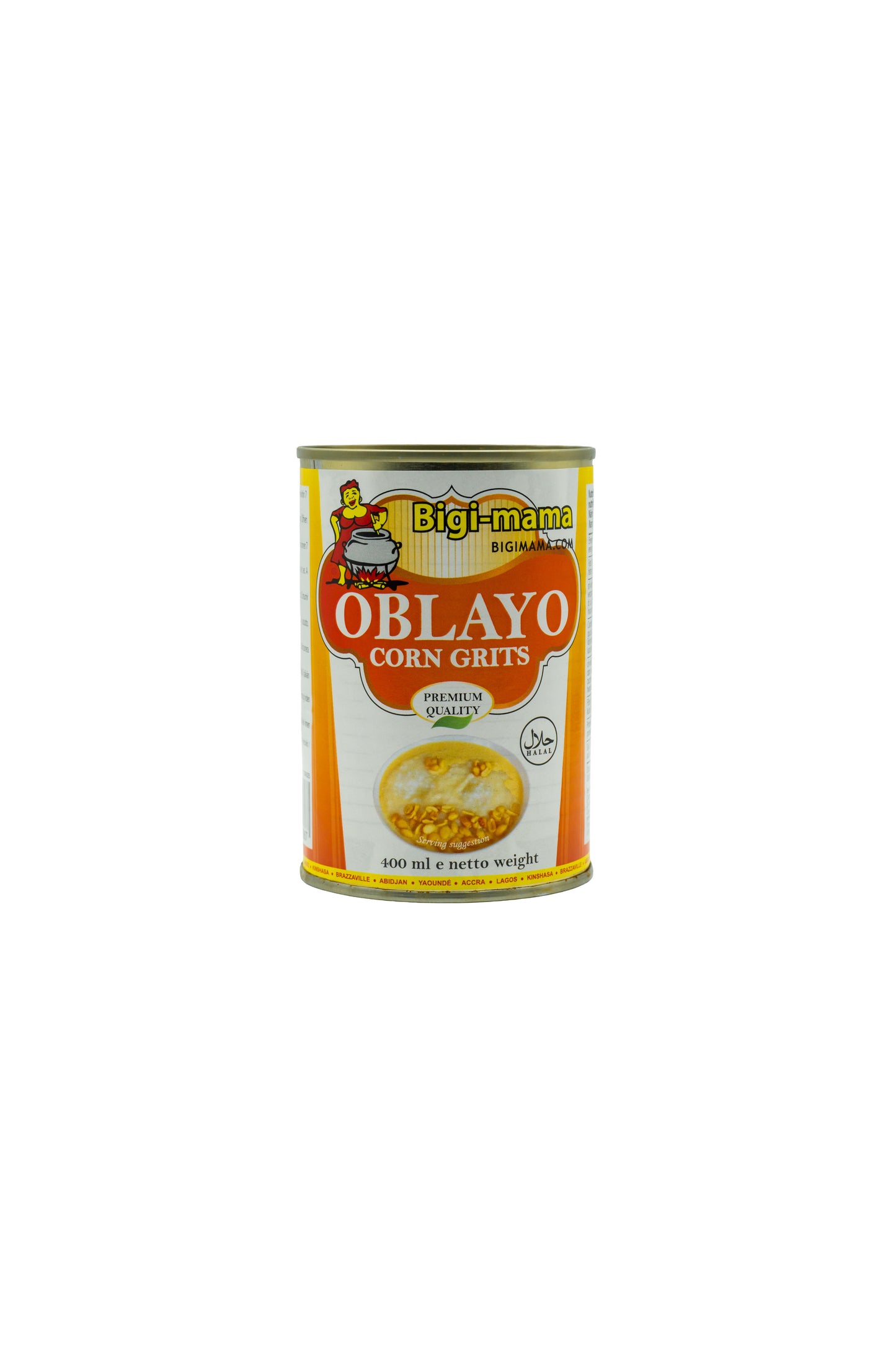 Bigi-mama Oblayo Corn Grits – Afrikanischer Maisbrei in Premium-Qualität-400g