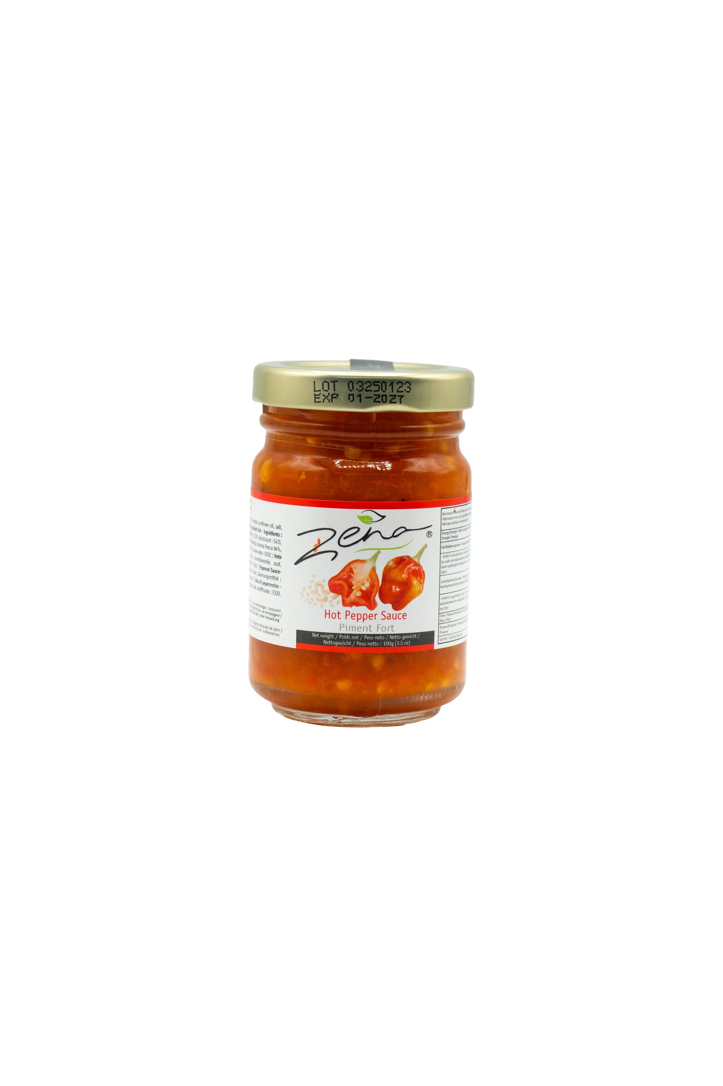 Zeno Hot Pepper Sauce – Piment Fort- 100g