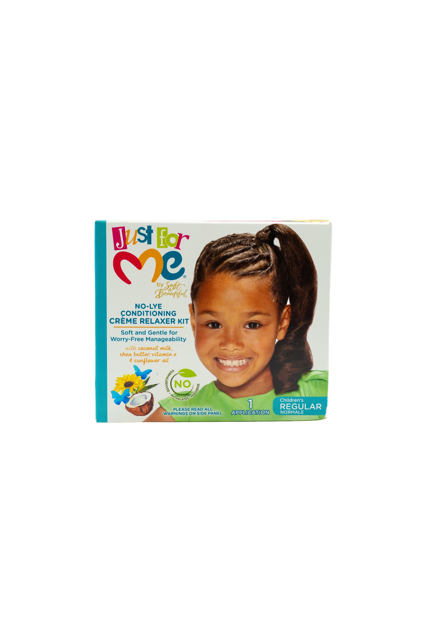 Just For Me No-Lye Conditioning Crème Relaxer Kit – Children’s Regular