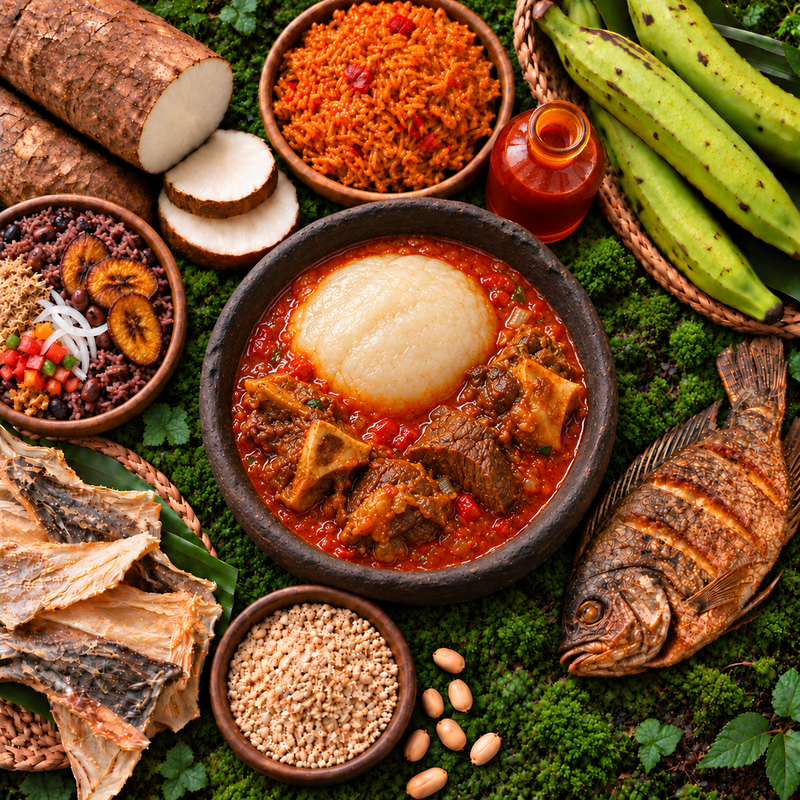 Afrikanische Lebensmittel