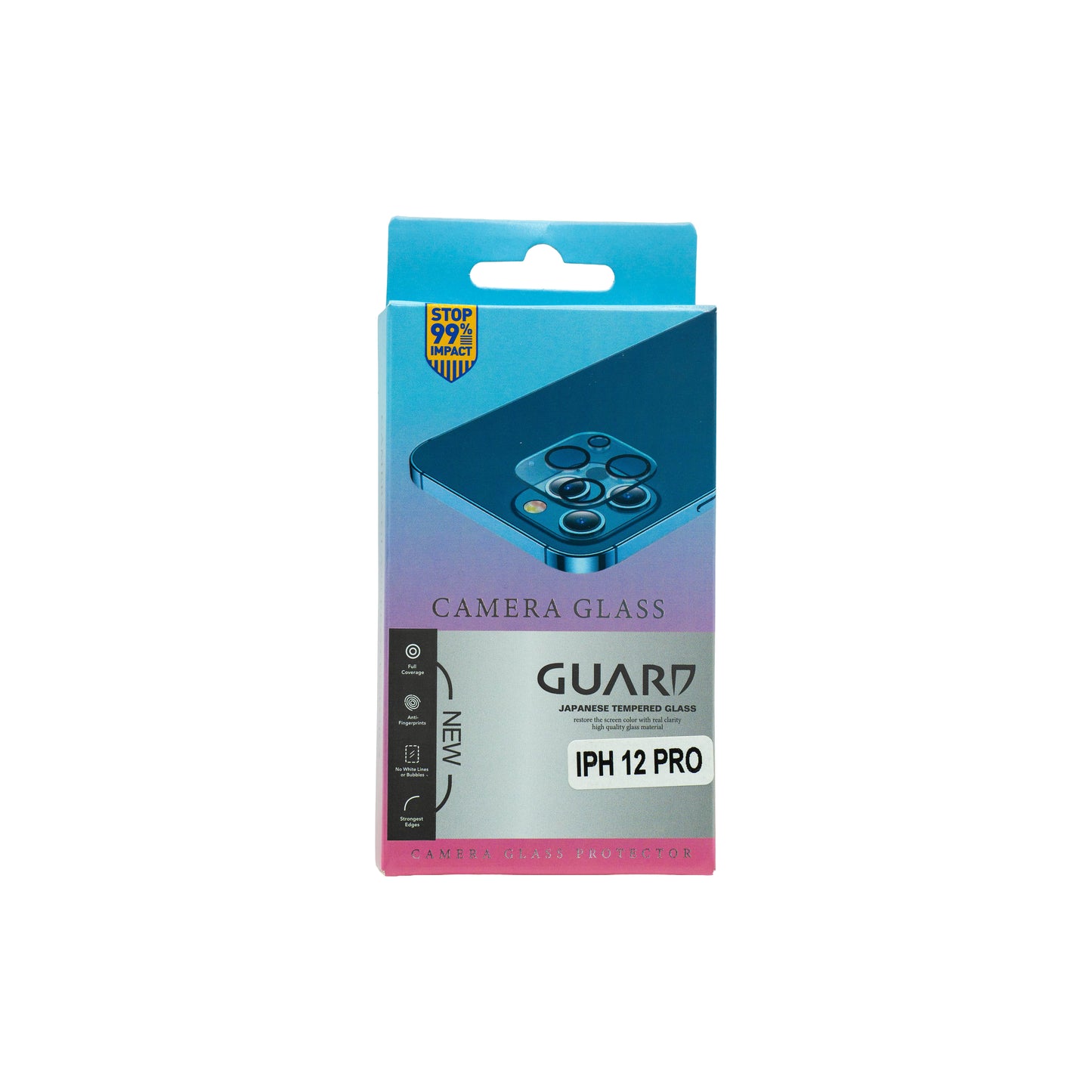 GUARD Kamera-Schutzglas für iPhone 12 Pro – Japanese Tempered Glass (99% Impact Protection)