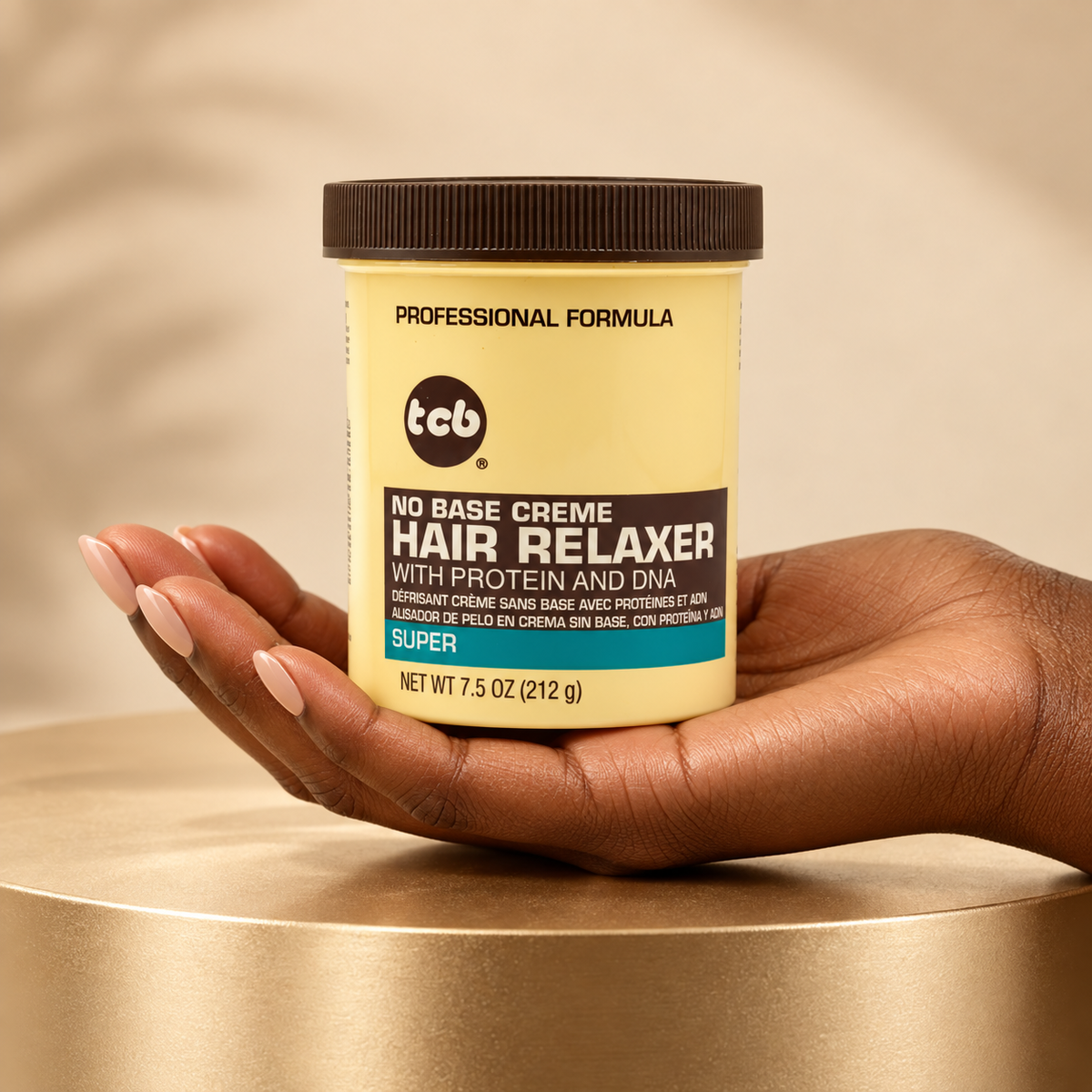 TCB No Base Crème Hair Relaxer – Super 212 g