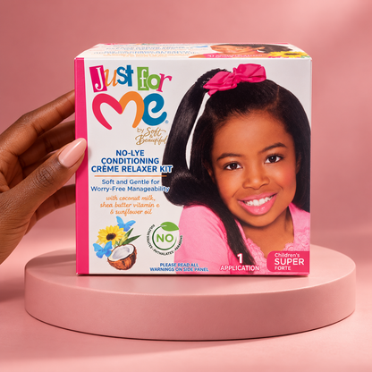 Just For Me No-Lye Conditioning Crème Relaxer Kit Super Forte
