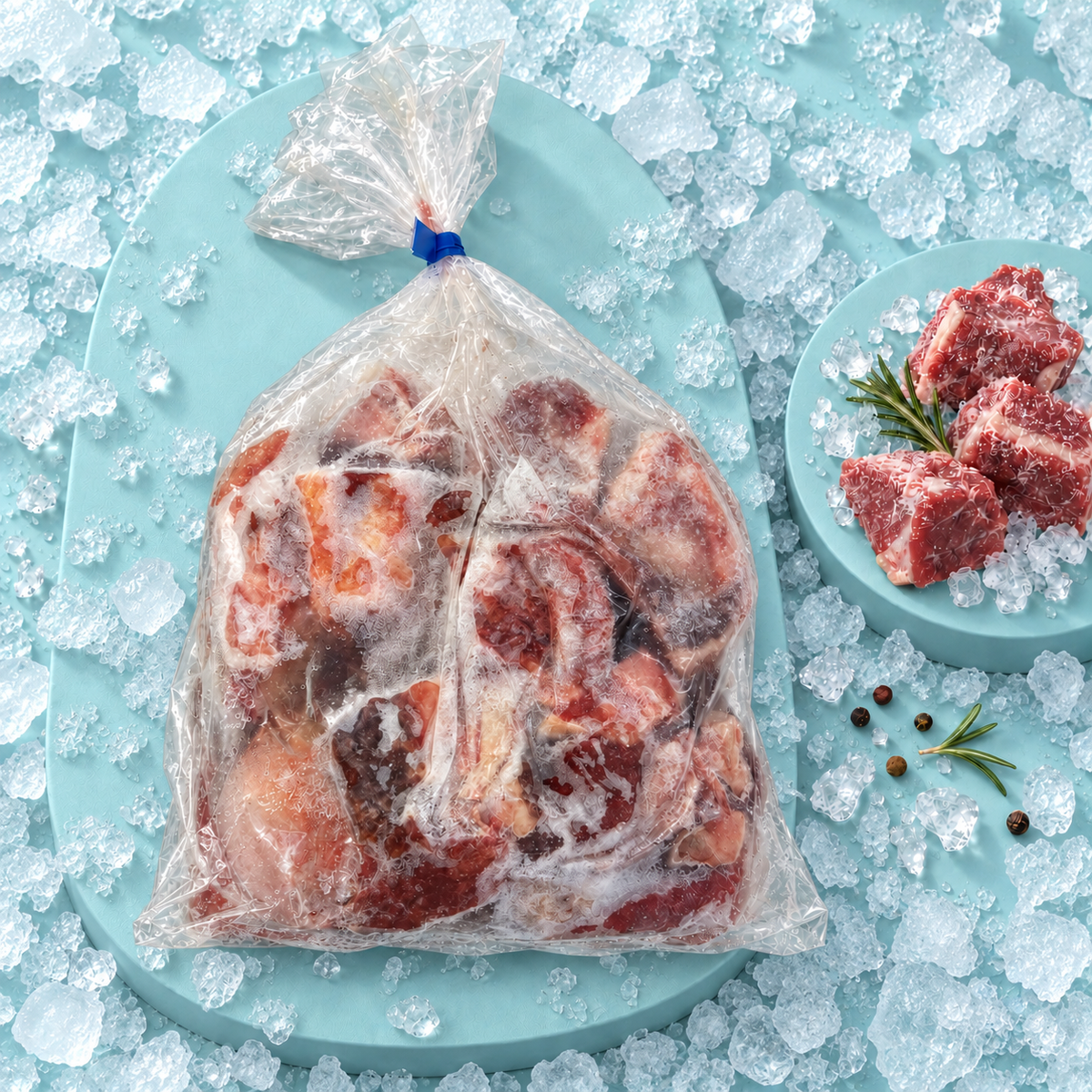 Rindfleisch in Stücken Halal  1 kg