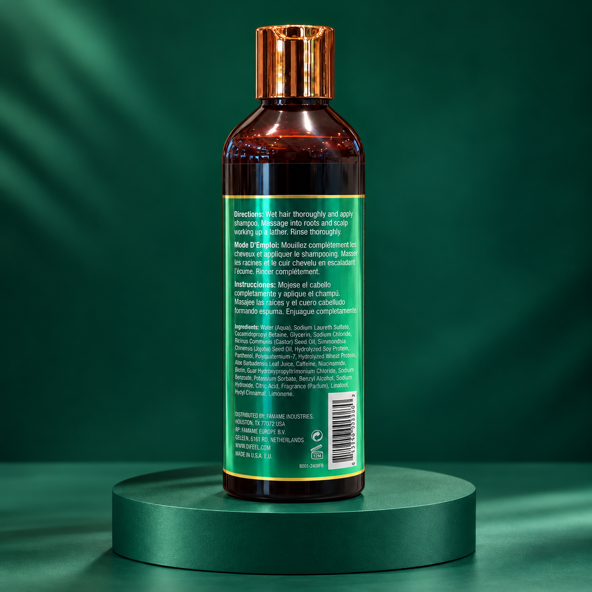 Difeel Jamaican Black Castor Superior Growth Shampoo 355 ml