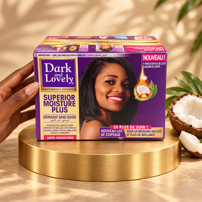 Dark and Lovely Superior Moisture Plus Relaxer – Great for strong hair