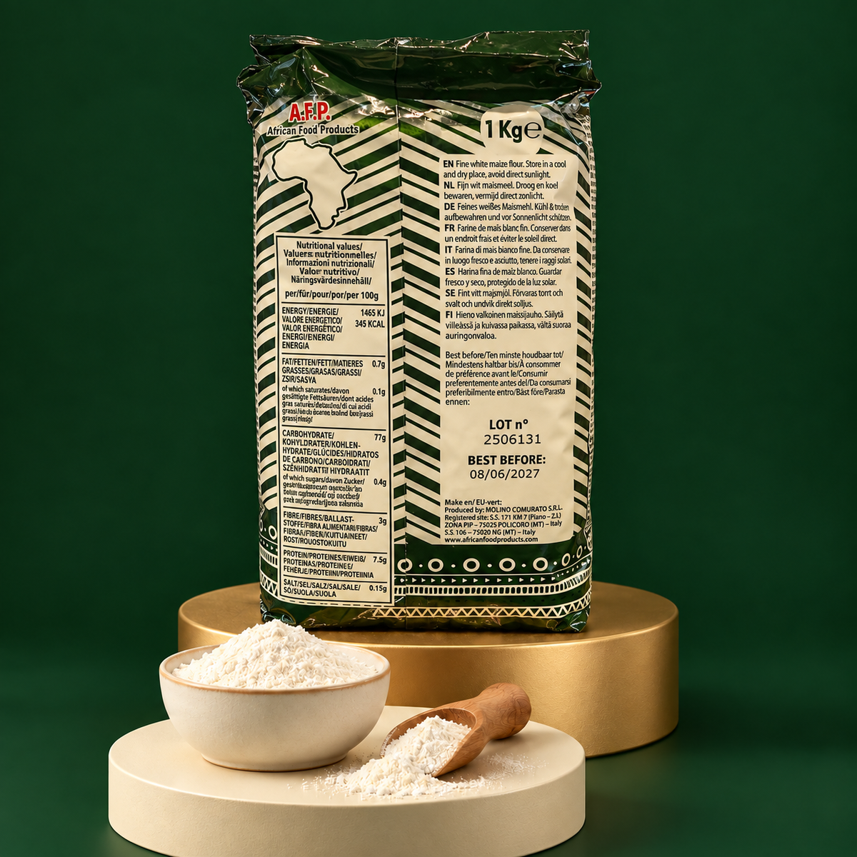AFP Fioretto Feinweißes Maismehl 1 kg
