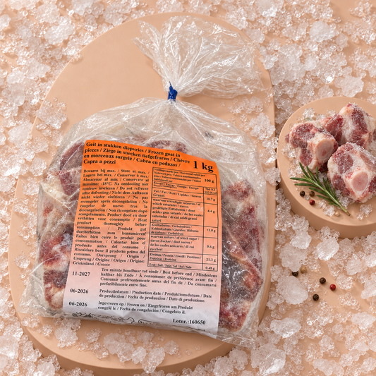 Ziegenfleisch in Stücken Halal 1 kg