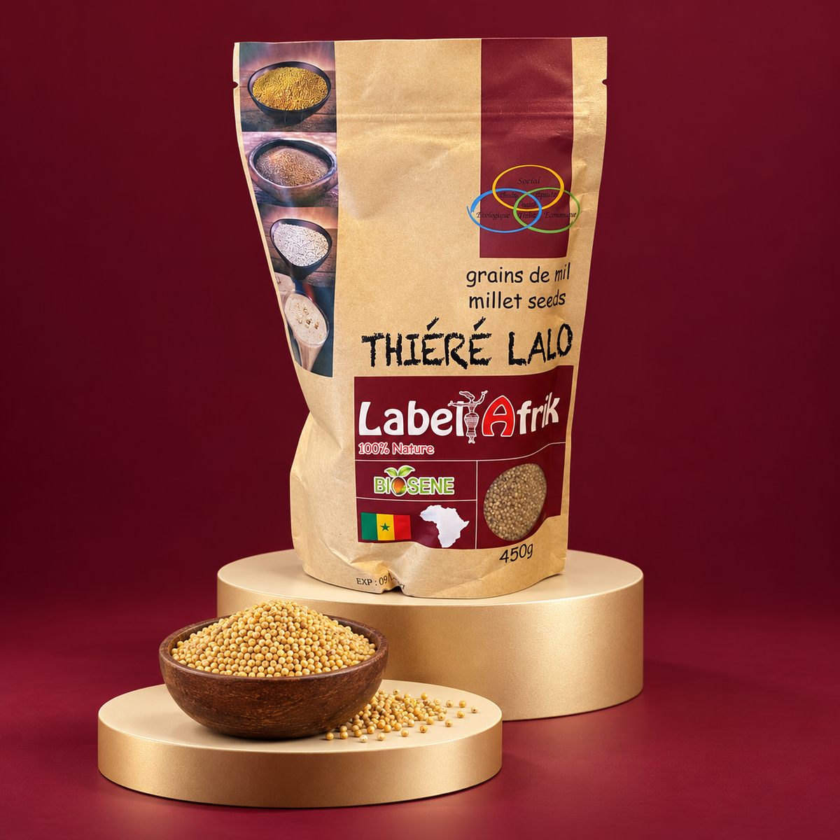 Label Afrik – Hirseprodukte 450 g