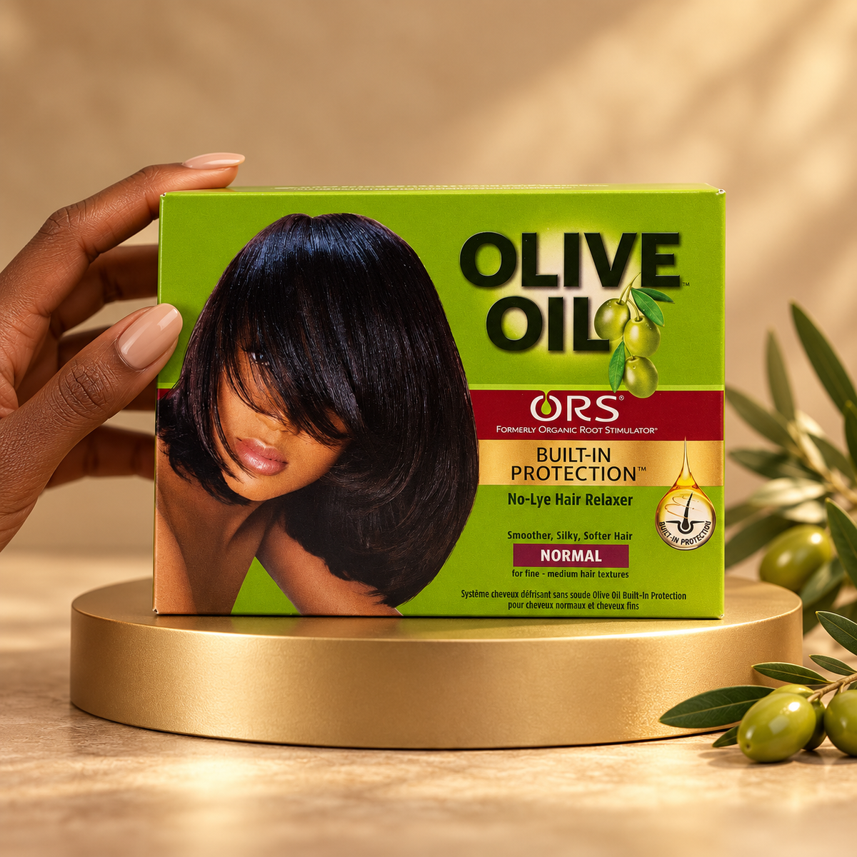 ORS Olive Oil No-Lye Hair Relaxer Normal – Shine &amp; softness for normal hair