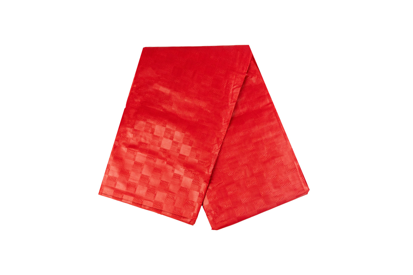 Afrikanischer Uni-Stoff in Rot mit dezentem Strukturmuster – Elegante Stoffmeterware für Gewänder & hochwertige Mode