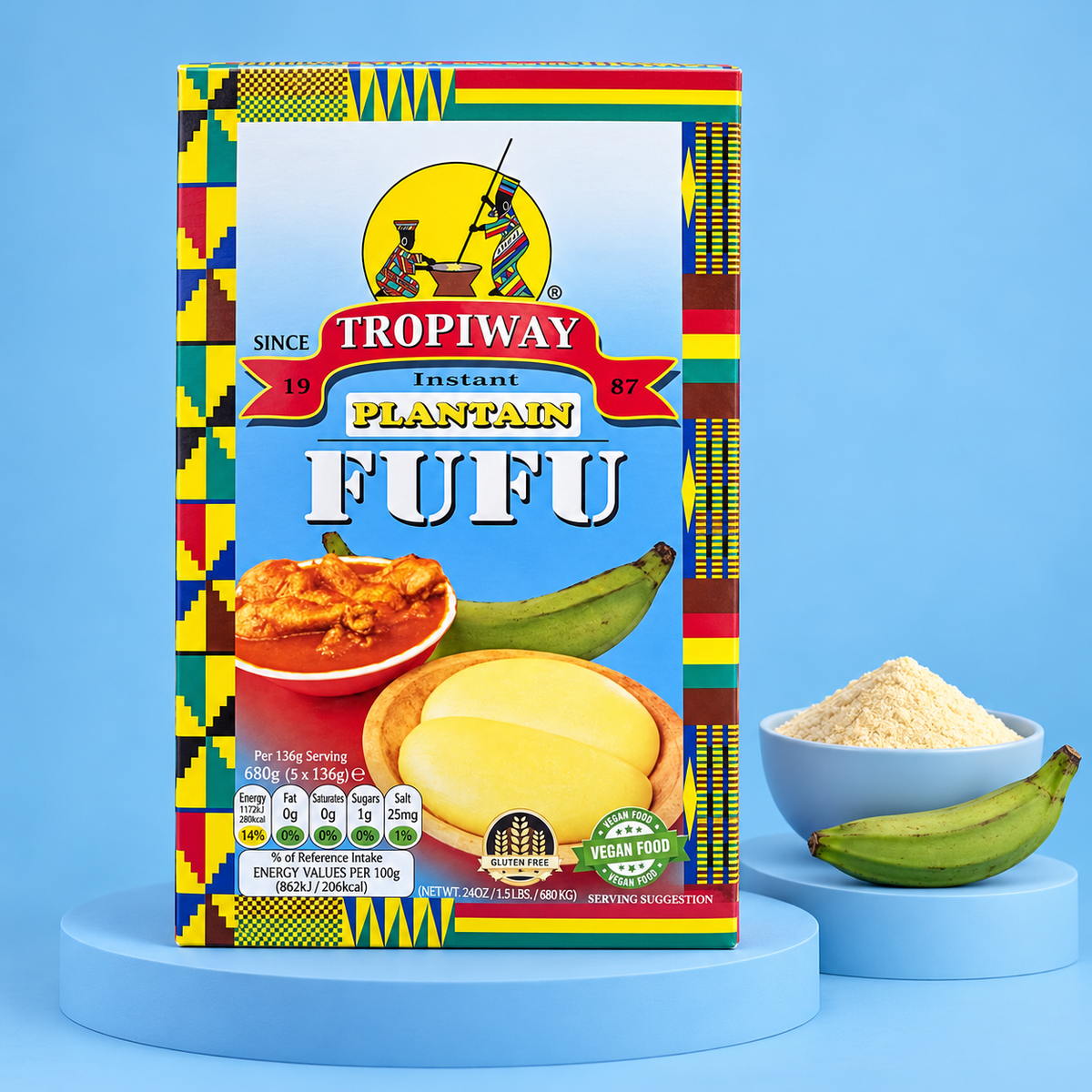 Tropiway Instant Plantain Fufu