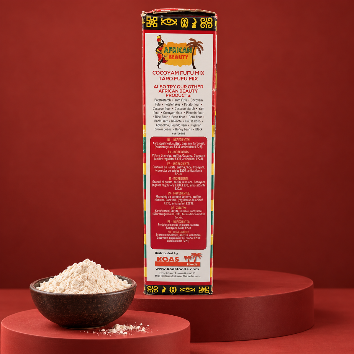African Beauty Instant Cocoyam Fufu – 680g