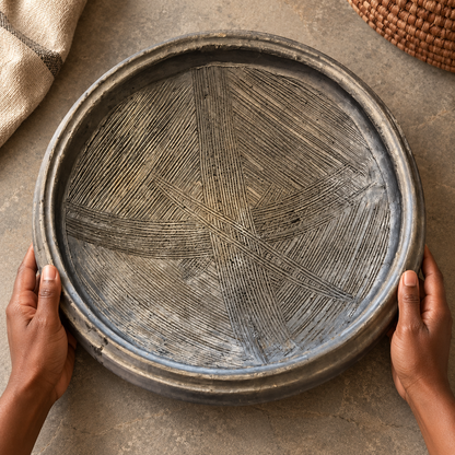 African clay bowl (Asanka Twi) – handmade (traditional, rustic)