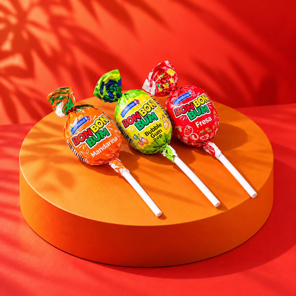 Bon Bon Bum - lollipop with chewing gum center from Colombia