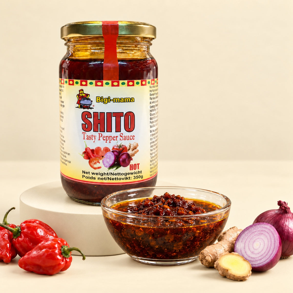 Bigi Mama Shito Pepper Sauce – Hot – 160 g - 350 g
