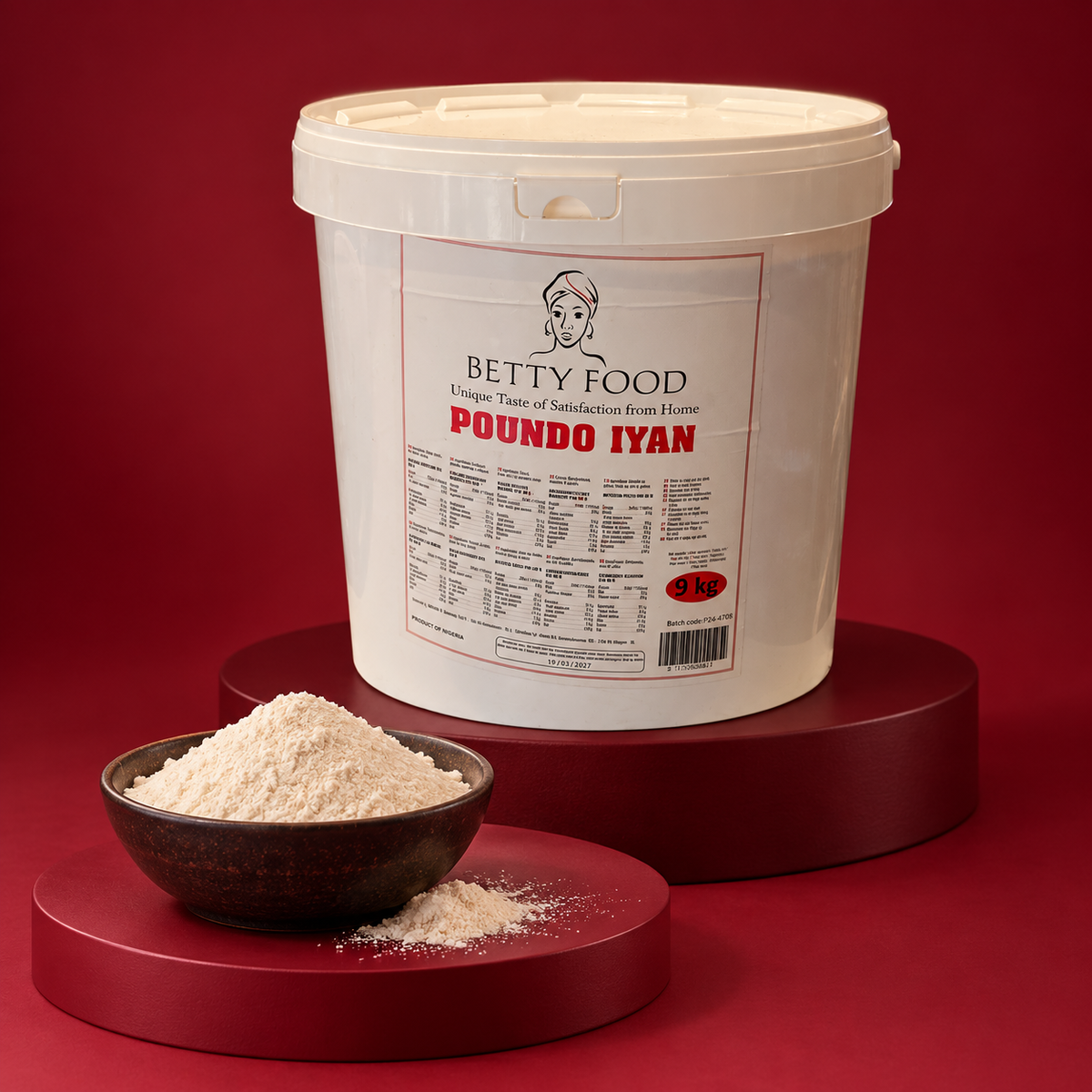 Betty Food POUNDO IYAN – Pounded Yam Flour (9 kg)
