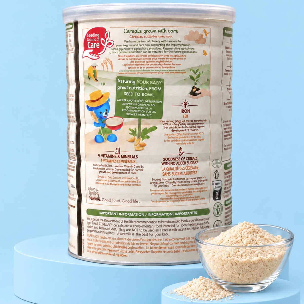 Nestlé Cerelac Wheat (Blé) – Baby food with milk from 6 months