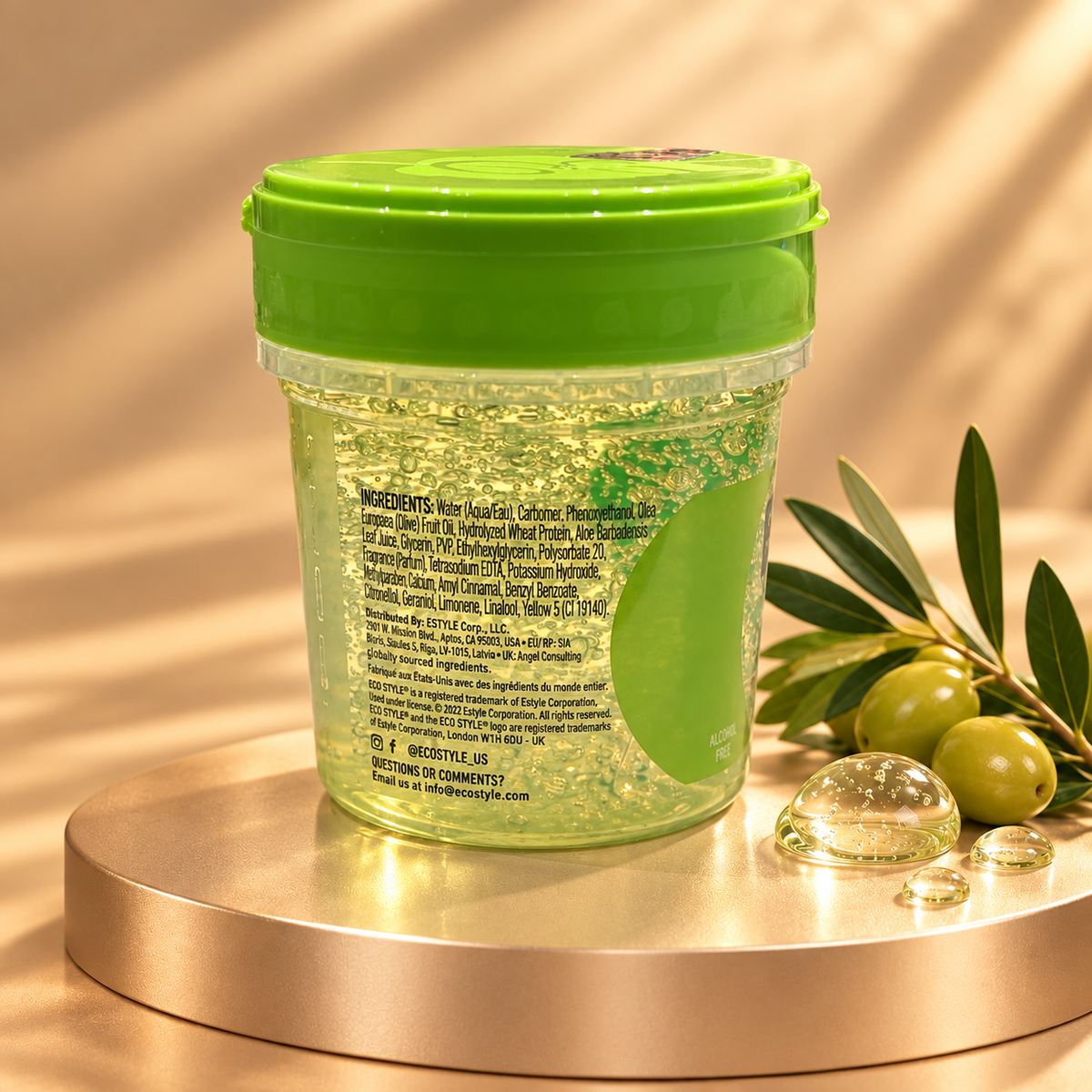 Eco Style Olive Oil Gel – Maximum hold &amp; intensive care