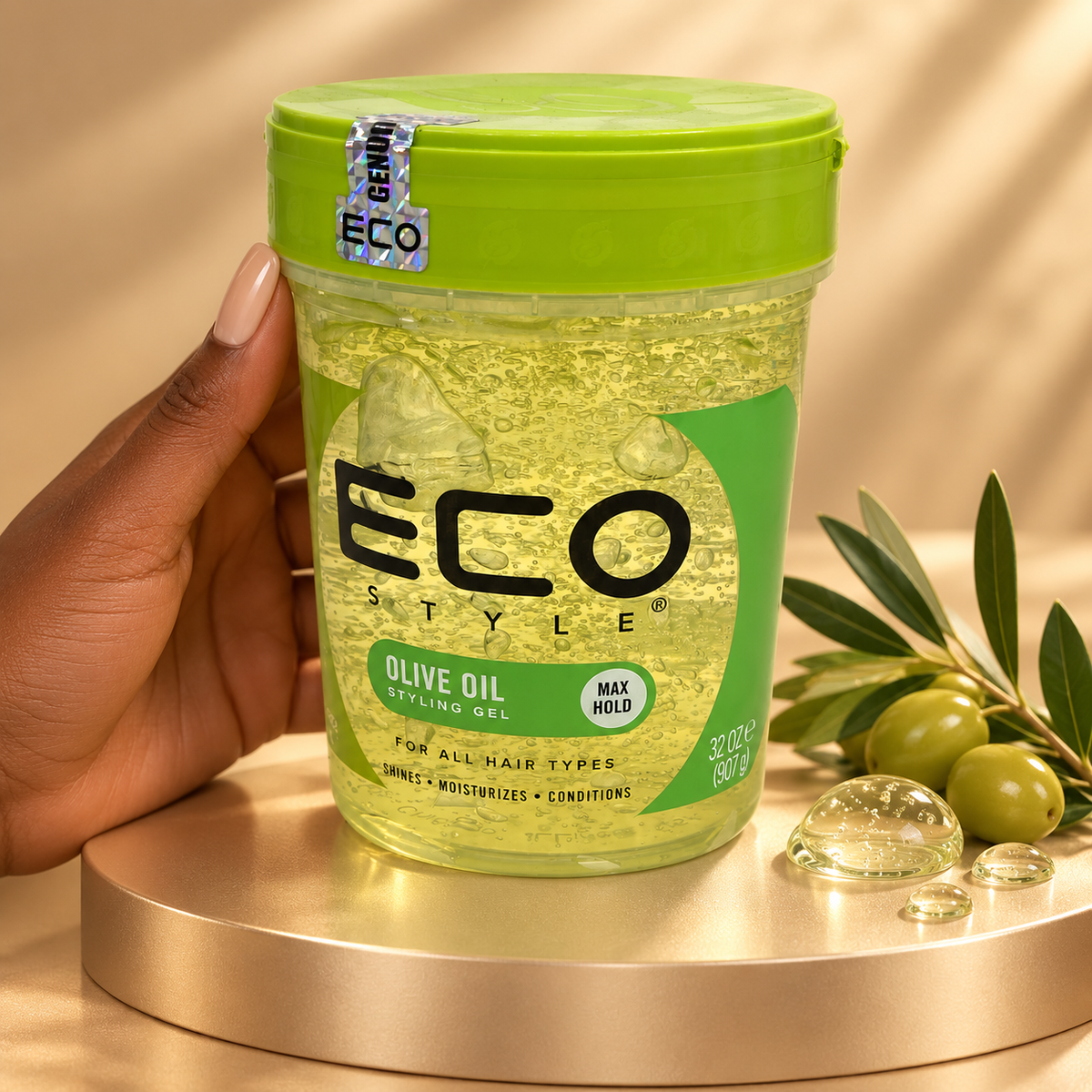 Eco Style Olive Oil Gel – Maximum hold &amp; intensive care