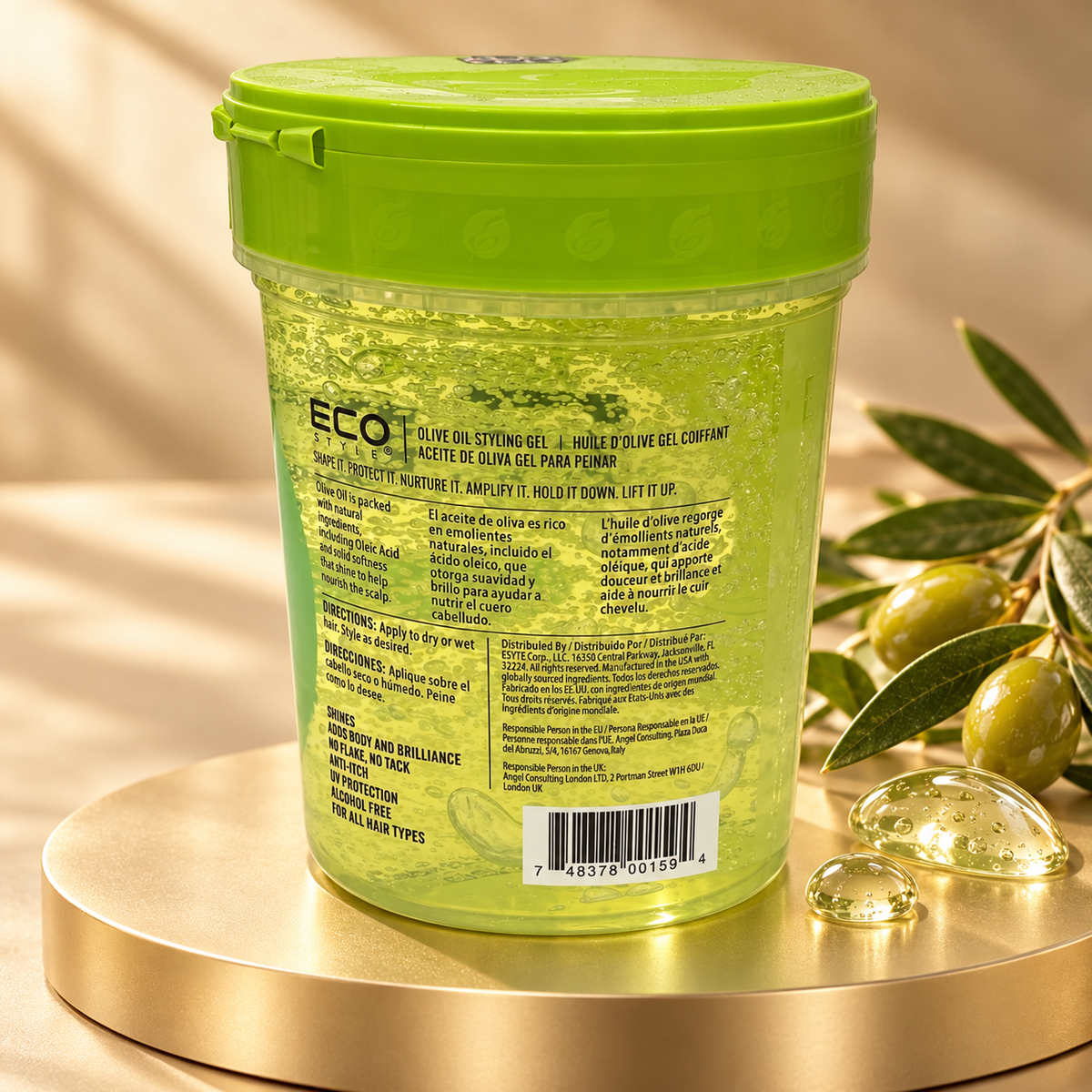 Eco Style Olive Oil Gel – Maximum hold &amp; intensive care
