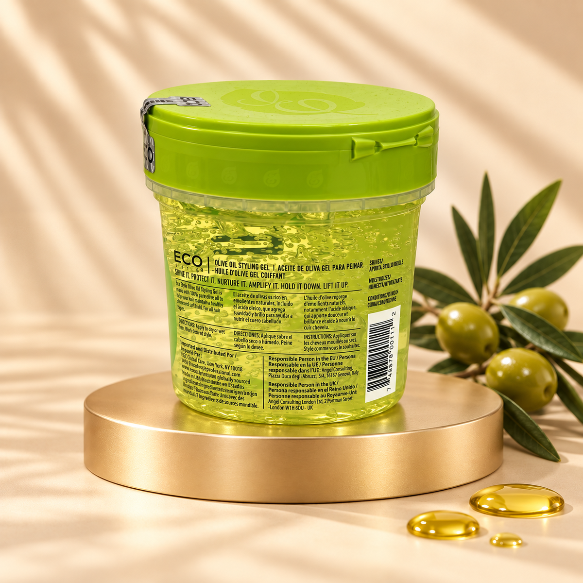 Eco Style Olive Oil Gel – Maximum hold &amp; intensive care
