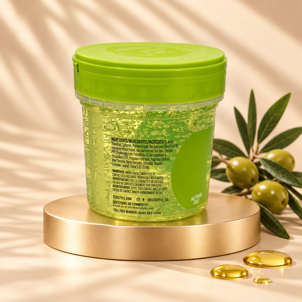 Eco Style Olive Oil Gel – Maximum hold &amp; intensive care